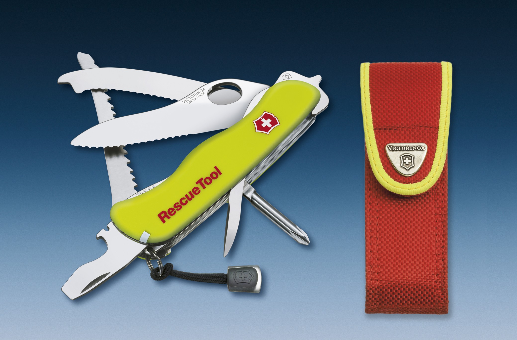 Schweizer Messer Rescue Tool mit Etui 